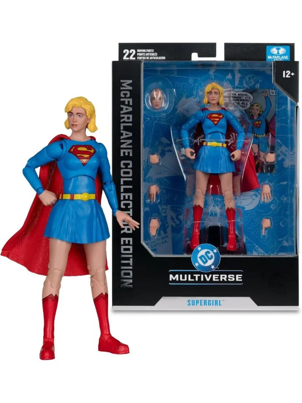 Supergirl 7in Action Figure - DC Multiverse Collector Edition, Heroic Toy for